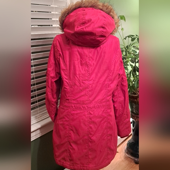 Apt 9 winter hooded jacket, red, Women's Small - Picture 4 of 7